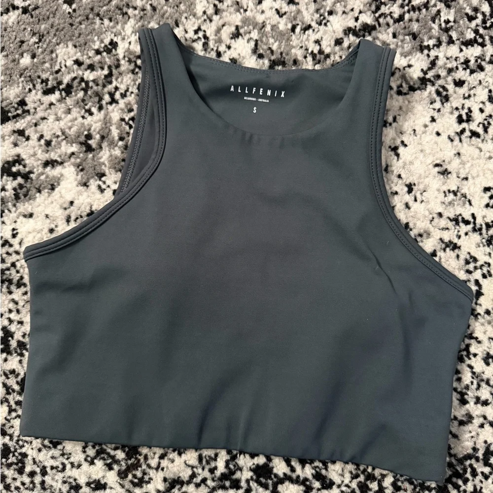 AllFenix Black Crop Tank Top for Women